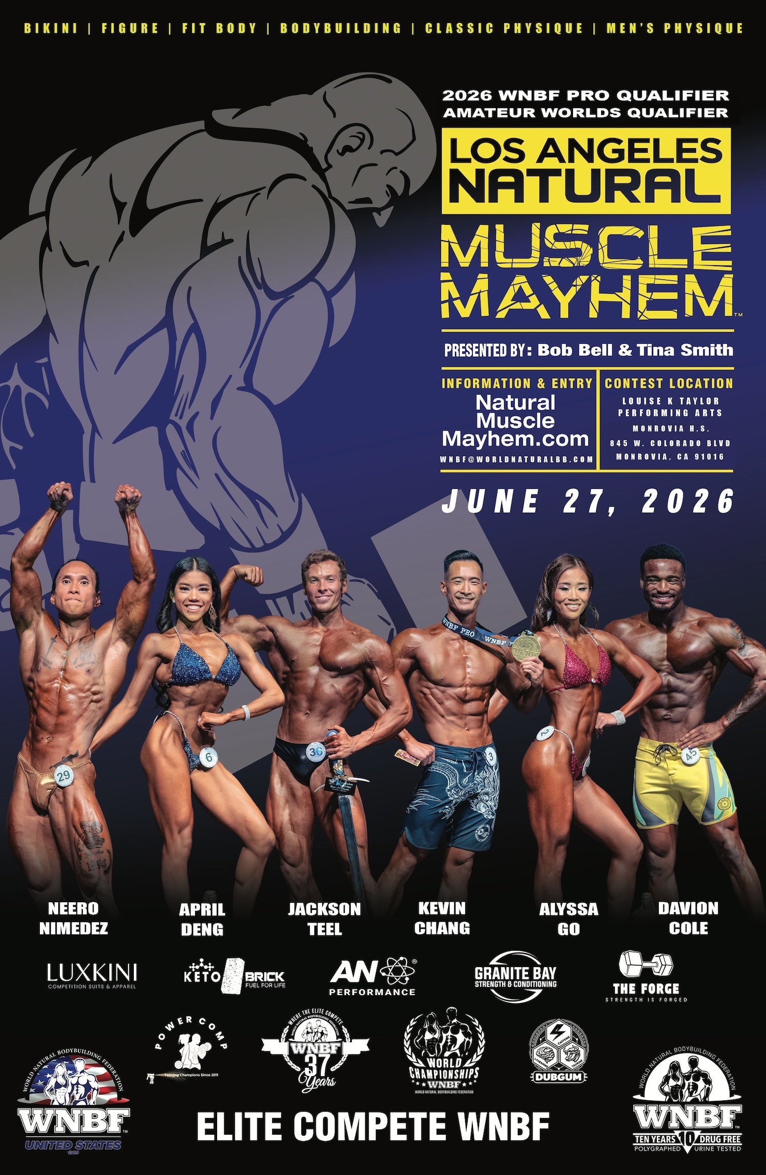 LOS ANGELES NATURAL MUSCLE MAYHEM